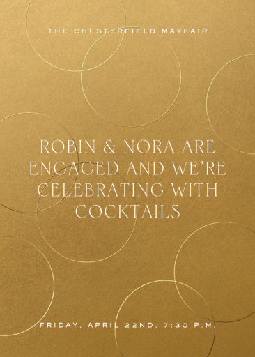 Gold Rings by Paperless Post