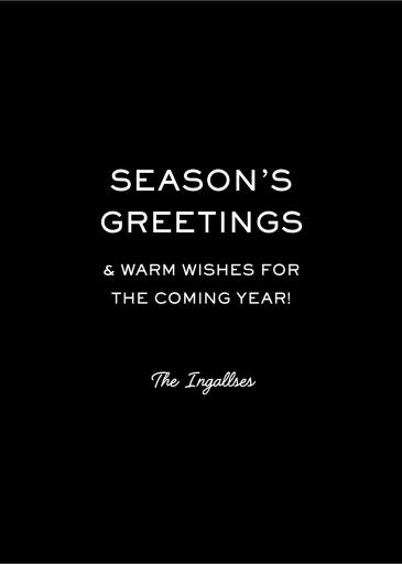 Boy Bye - New Year's Card by Party of One - Back