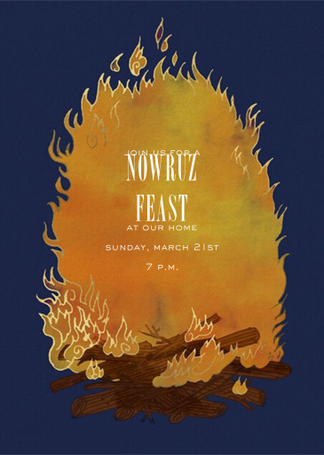 Bonfire - Nowruz Invitation by Paperless Post