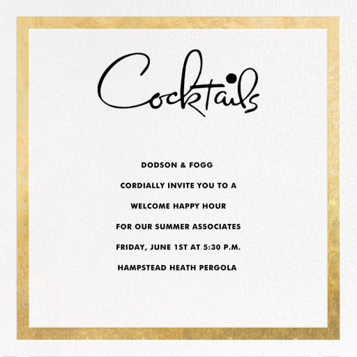 Classic Vintage - Business Event Invitation by kate spade new york