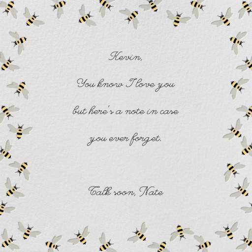 Bumble Bees by Paperless Post