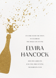 Champers - Bachelorette Party Invitation by Paperless Post