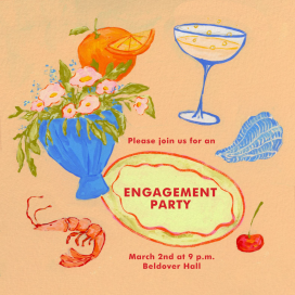 Orange Dinner Party by Iris + Marie