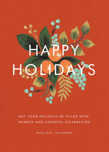 Orange Cluster - Christmas Card by Rifle Paper Co.