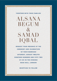 Bold Line (Tall) - Wedding Invitation by The Indigo Bunting