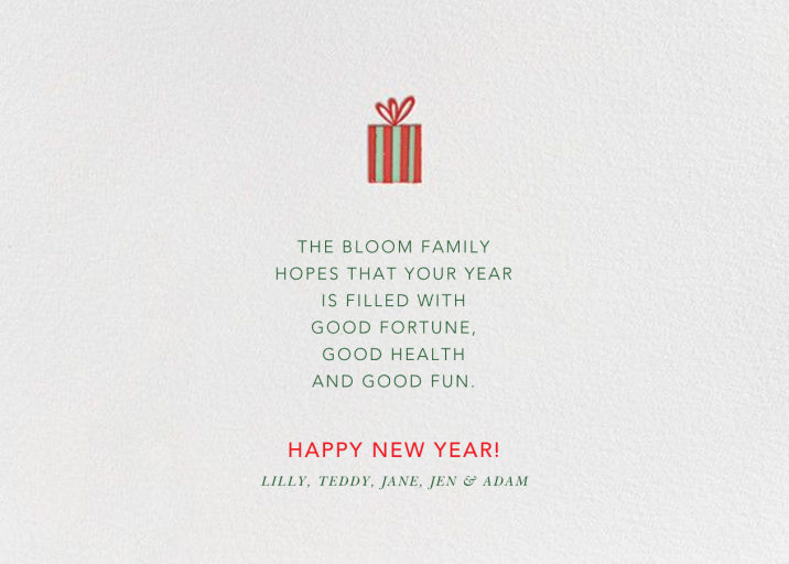 Ready for Santa - Holiday Card by Mr. Boddington's Studio - Back