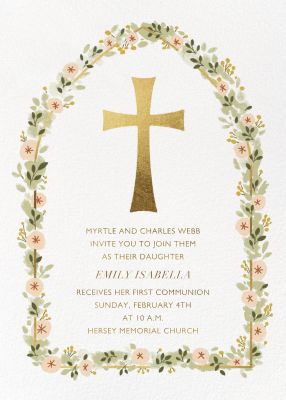 First Communion digital invitation