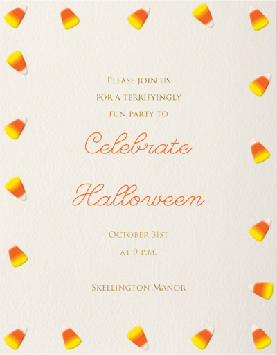 Candy Corn by Paperless Post