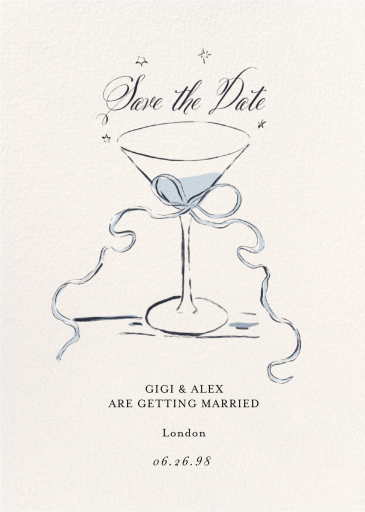 Ribbon Martini by Ten Story Stationery