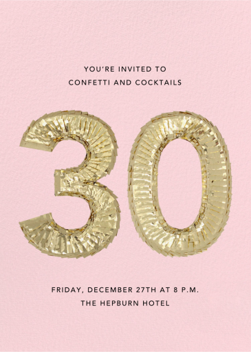Shine - 30th Birthday Invitation by CONFETTISYSTEM