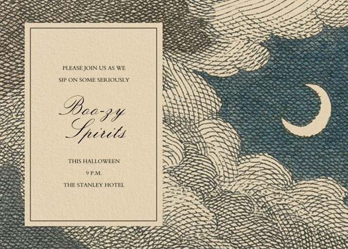 Crescent Moon - Invitation by John Derian