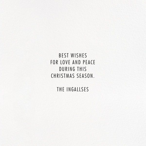 Evoke Photo - Holiday Card by Kelly Wearstler - Back