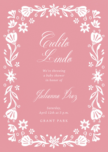 Border Abloom - Baby Shower Invitation by Paperless Post
