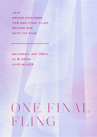 Veiled - Bachelorette Party Invitation by Paperless Post