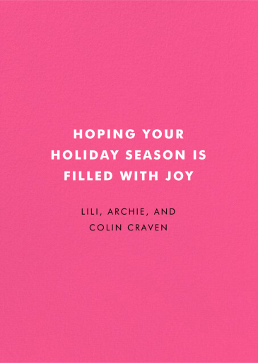 Berry Wreath - Christmas Card by Hello!Lucky - Back