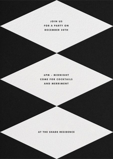 Deco Invite - Christmas Party Invitation by The Indigo Bunting - Back