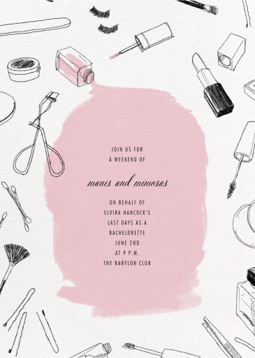 Mani Pedi - Bachelor Party Invitation by Paperless Post