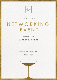 Espresso Martini (Customizable Template) - Networking Event Invitation by Paperless Post