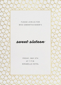 Fullerene - Sweet 16 Invitation by Paperless Post