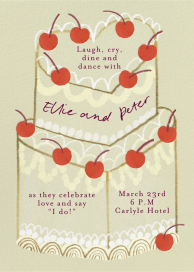 Cherry Topper - Wedding Invitation by Maisy Summer