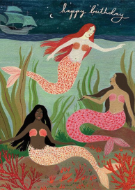 Mermaids (Becca Stadtlander) - Birthday Card by Red Cap Cards