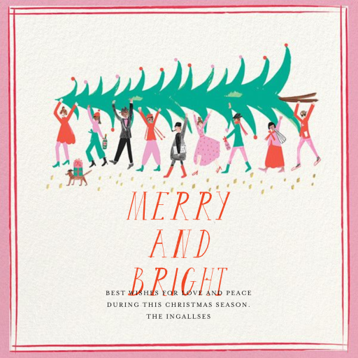 Helping Hands - Holiday Card by Mr. Boddington's Studio