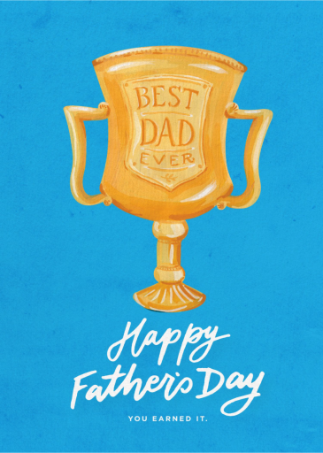 Dad Trophy - Greeting Card by 2021 Co.