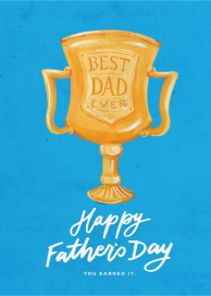 Dad Trophy - Father's Day Card by 2021 Co.