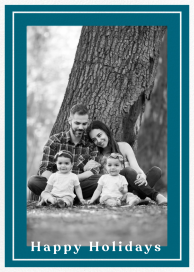 Double Border Photo - Christmas Card by Paperless Post