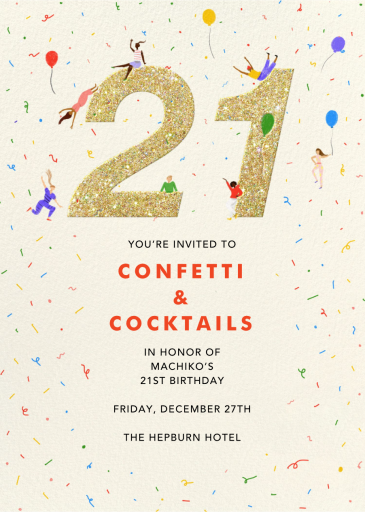 Glitter Groove - Birthday Invitation by Carolyn Suzuki Studio