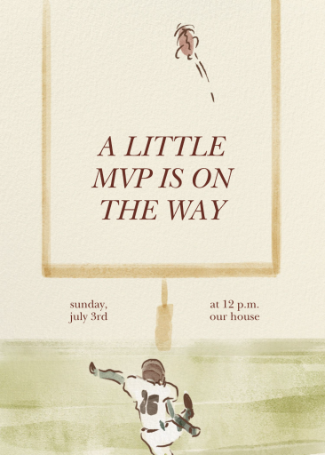 Watercolor Football Invitation