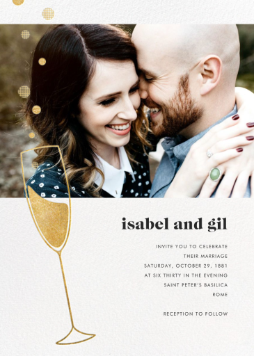Champagne Flute (Photo) by Paperless Post