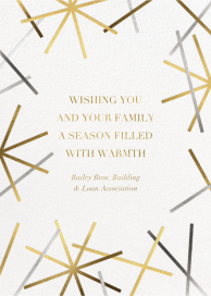 Snowflake Confetti - Greeting Card by Paperless Post
