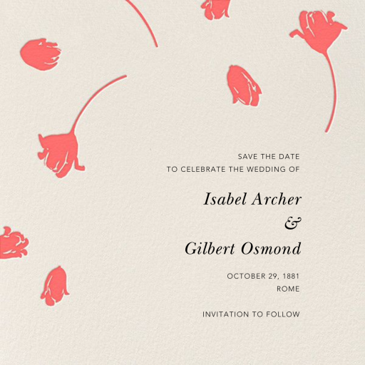 Tulip Dot (Save the Date) by Oscar de la Renta