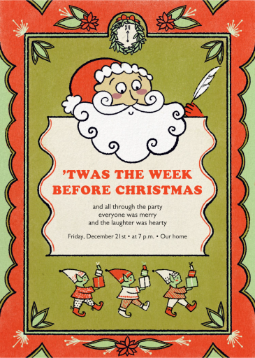 Santa and His Elves - Invitation by Paperless Post