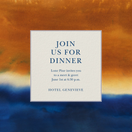 New Hue - Business Dinner Invitation by Oscar de la Renta