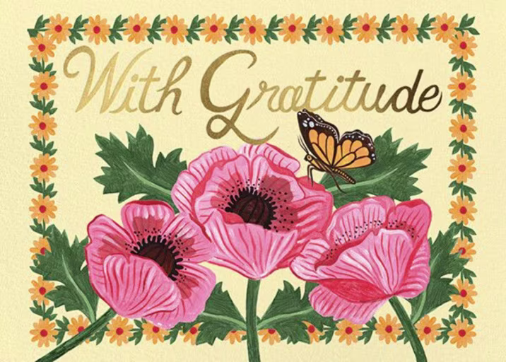 Monarch (Lily Odette) - Thank You Card by Red Cap Cards
