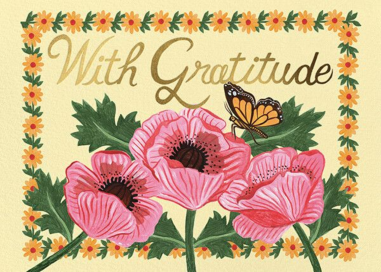 Monarch (Lily Odette) - Thank You Card by Red Cap Cards