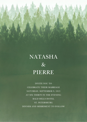 Rainier (Invitation) - Wedding Invitation by Paperless Post