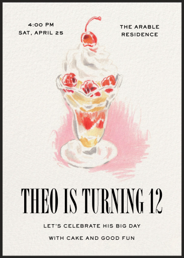 Sundae Sketch by Paperless Post