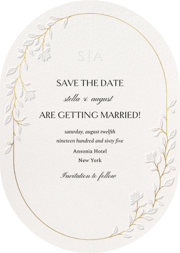 Ornate Vines - Save the Date by Paperless Post