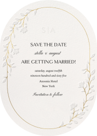 Ornate Vines - Save the Date by Paperless Post
