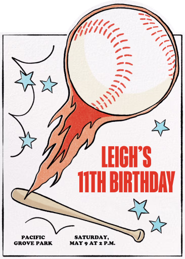Baseball Birthday - Birthday Invitation by Paperless Post