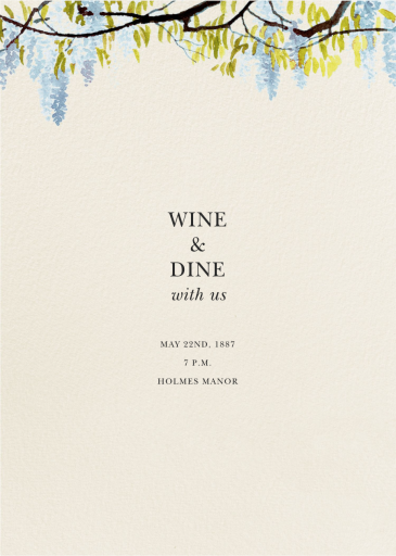 Wisteria Canopy - Garden Party Invitation by Felix Doolittle