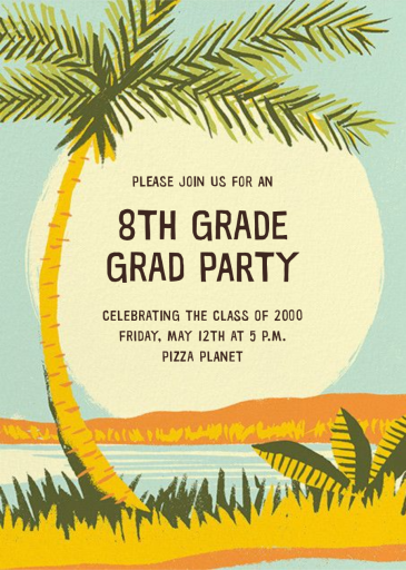 Seaside Sunrise - Graduation Party Invitation by Paperless Post
