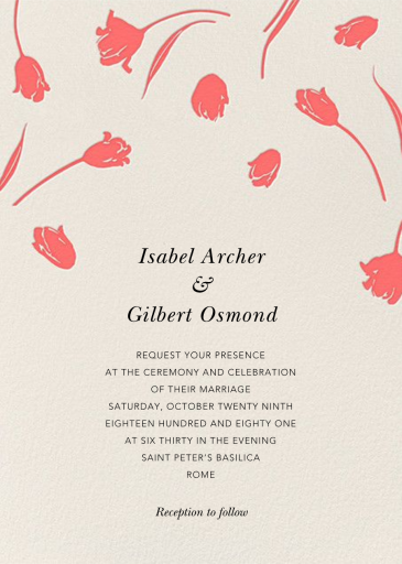Tulip Dot - Wedding Invitation by Oscar de la Renta