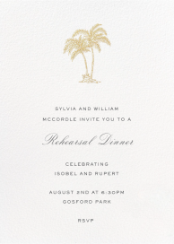 Mascarene - Rehearsal Dinner Invitation by Crane & Co.