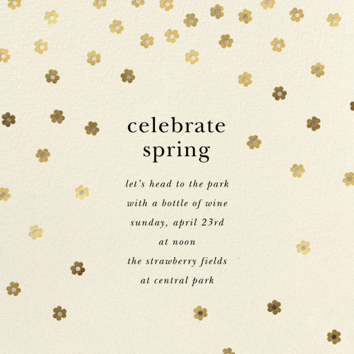 Orchid Shower (Square) - Party Invitation by kate spade new york