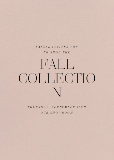 Antique Pink - Shopping Event Invitation by Paperless Post