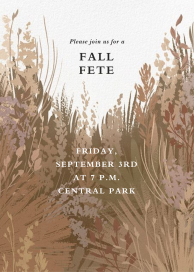 Pampas Grass - Fall Party Invitation by Paperless Post